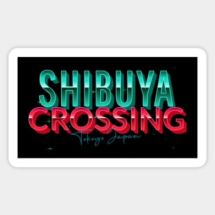 Famous Shibuya Crossing Design Tokyo misprint Sticker